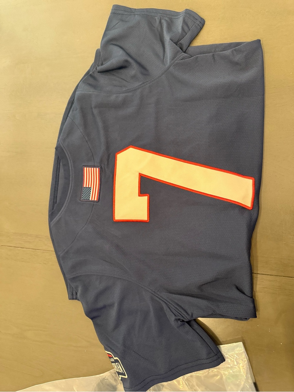 Wallen Navy Short-Sleeve Baseball Jersey with Red Accent - Women - Picture 5 of 8